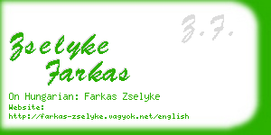 zselyke farkas business card